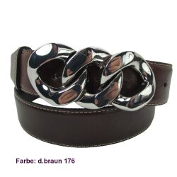 Gliederkette Gürtelschließe mit 4 cm breiten Gürtel