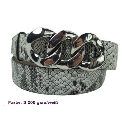 Gliederkette Gürtelschließe mit 4 cm breiten Gürtel