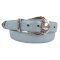 Damengürtel 3 cm breit mit dreiteiliger silber Gürtelschnalle 100
