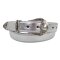 Damengürtel 3 cm breit mit dreiteiliger silber Gürtelschnalle 100