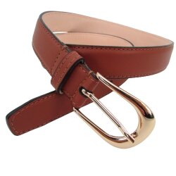 Damengürtel mit gold Schließe 3 cm breit 95 cm Taillenweite gold