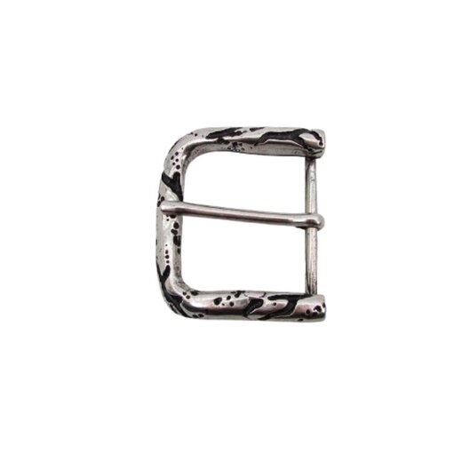 Altsilberne Gürtelschließe für 4 cm breite Gürtel