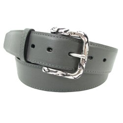 Altsilberne Gürtelschließe für 4 cm breite Gürtel