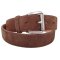 Velourleder Herrengürtel mit Silberschnalle 4 cm breit
