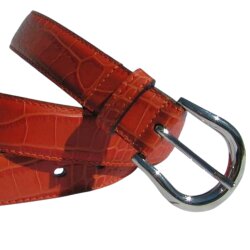 Damengürtel  3 cm breit altsilber 85 cm