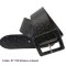 Damen Nappaleder Gürtel 6 cm breit mit überzogener Gürtelschließe 90 cm