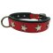 Rotes Hundehalsband mit Sternen