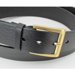 rechteckige Gürtelschließe für 4 cm breite Gürtel gold satiniert glänzend