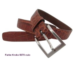 Kalbleder Herren Gürtel 3 cm breit 95 cm Taillenweite