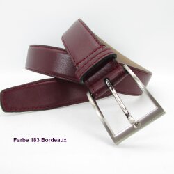 Kalbleder Herren Gürtel 3 cm breit 95 cm Taillenweite