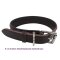 Leder Hundehalsband  5 cm breit