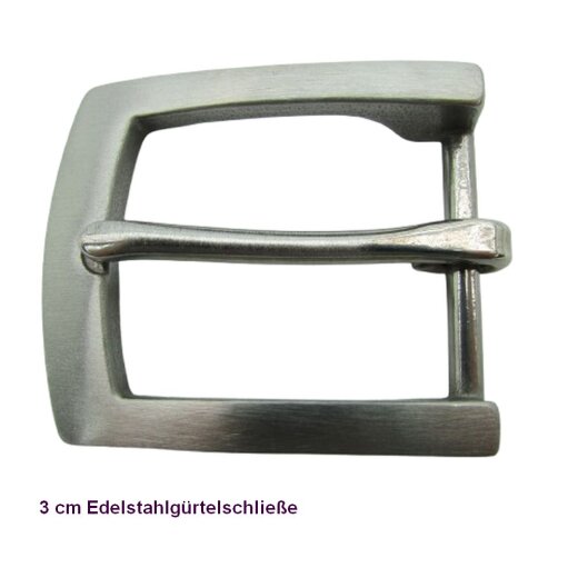 Edelstahl Gürtelschnalle für 3 cm breite Gürtel