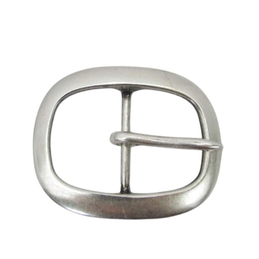 Altsilberne ovale Gürtelschließe für 4 cm breite Gürtel