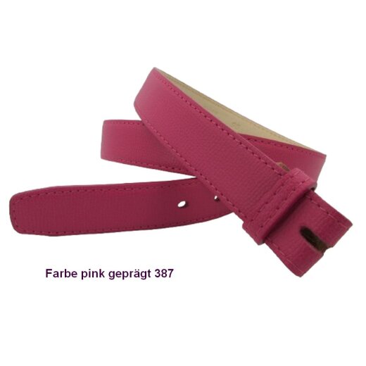 Pink Wechselgürtel geprägt 3 cm