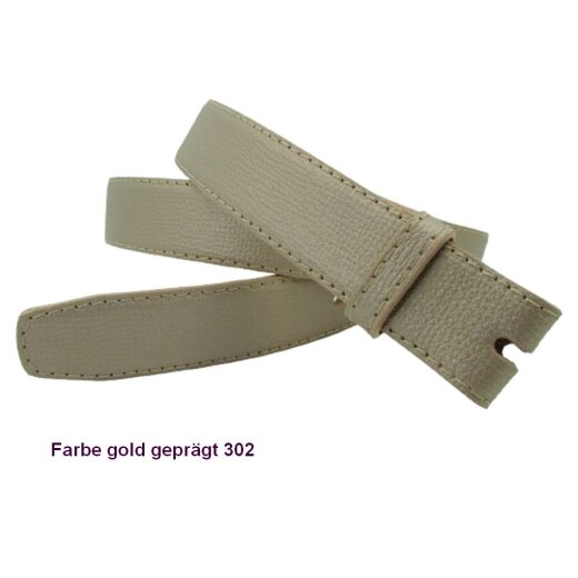 Goldfarbener Wechselgürtel geprägt 3 cm