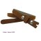 Cognacfarbener  Velourleder Wechselgürtel  2 cm breit