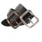 Breiter Jeansgürtel  4,5 cm breit altsilber d.braun 85 cm Taillenweite