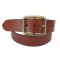 Breiter Jeansgürtel  4,5 cm breit altsilber d.braun 85 cm Taillenweite