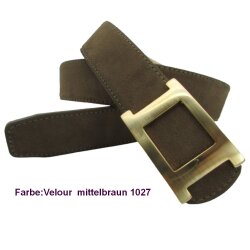 Damen Gürtel 4 cm breit mit Schmuckschließe silber glänzend 90 cm