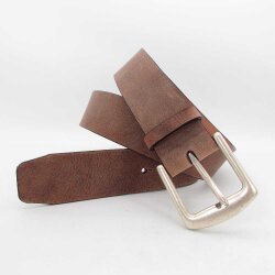 Fester Rindledergürtel 4 cm breit d.braun 105 cm