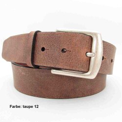 Fester Rindledergürtel 4 cm breit d.braun 105 cm