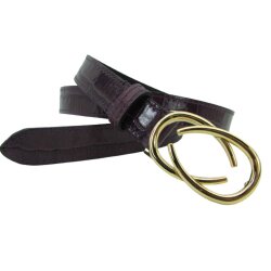2,5 cm breiter Damengürtel  mit Gldschnalle
