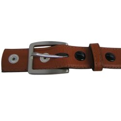 Cognacfarbener  Wechselgürtel Nappaleder 3 cm breit Dornschließe 95