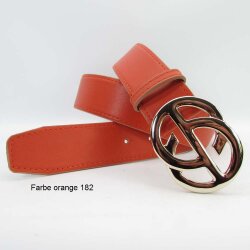 Damengürtel 4 cm breit mit Schmuck Gürtelschließe gold 90 cm Taillenweite