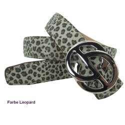 Damengürtel 4 cm breit mit Schmuck Gürtelschließe gold 90 cm Taillenweite