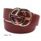 Damengürtel 4 cm breit mit Schmuck Gürtelschließe gold 90 cm Taillenweite