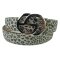 Damengürtel 4 cm breit mit Schmuck Gürtelschließe silber 90 cm Taillenweite