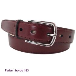 Gürtel 3 cm breit mit halbrunder Gürtelschnalle 80 cm