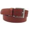 Herren Rindleder Gürtel 4 cm breit bordeaux silber 100 cm