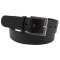 Herren Rindleder Gürtel 4 cm breit bordeaux silber 100 cm