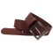Herren Rindleder Gürtel 4 cm breit schwarz silber 105 cm