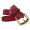 Lederdamengürtel Krokoleder rot 4 cm breit