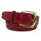 Lederdamengürtel Krokoleder rot 4 cm breit