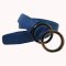 Damengürtel 3,5 cm breit mit runden Ringen bicolor 80 cm
