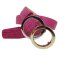 Damengürtel 3,5 cm breit mit runden Ringen bicolor 80 cm