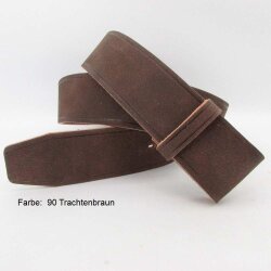 Wechselgürtel aus Rindleder 4 cm breit Koppelschließe 90 Trachtenbraun 90 cm