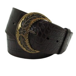 Halbrunde Gürtelschnalle für 6 cm Gürtel