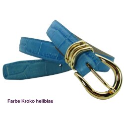Damengürtel  3 cm breit mit Goldschließ