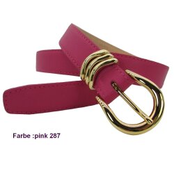Damengürtel  3 cm breit mit Goldschließ