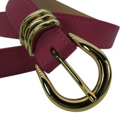 Damengürtel  3 cm breit mit Goldschließ