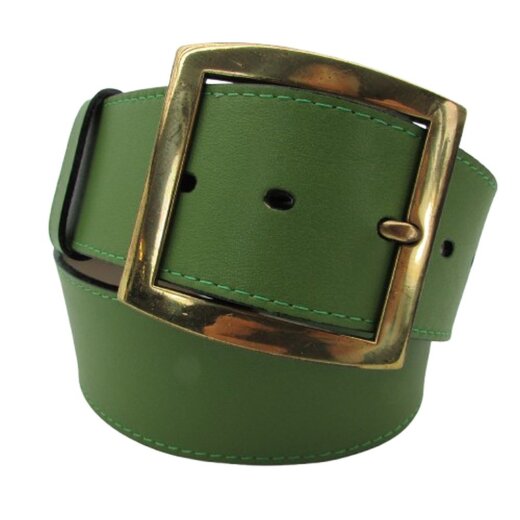 Rundgeschnittenerr Damen Gürtel 5 cm breit mit altgold Gürtelschließe
