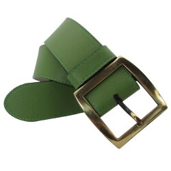 Rundgeschnittenerr Damen Gürtel 5 cm breit mit altgold Gürtelschließe