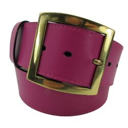 Rundgeschnittenerr Damen Gürtel 5 cm breit mit altgold Gürtelschließe