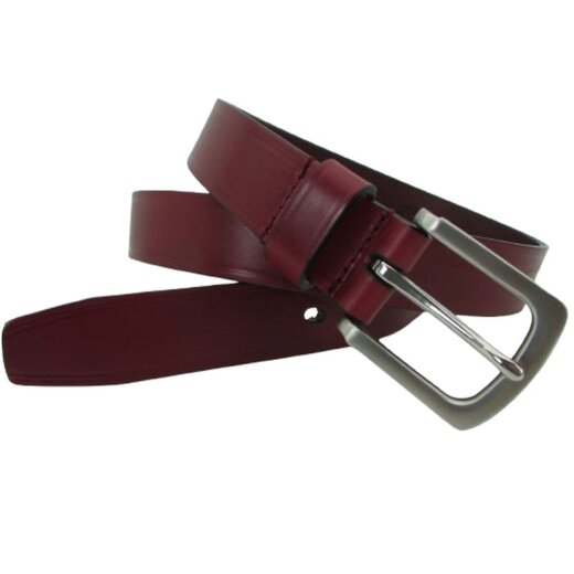 Ledergürtel 3 cm breit mit Edelstahlgürtelschließe