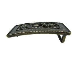 Altgoldene Schmuck Koppelgürtelschnalle für 3 cm breite Gürtel